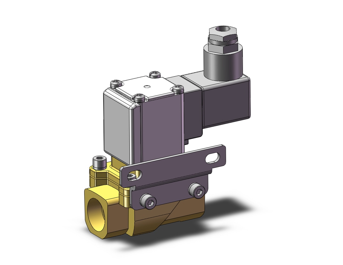 SMC VXZ240FGBXBB pilot op 2 port solenoid valve, (n.c.), 2 PORT VALVE