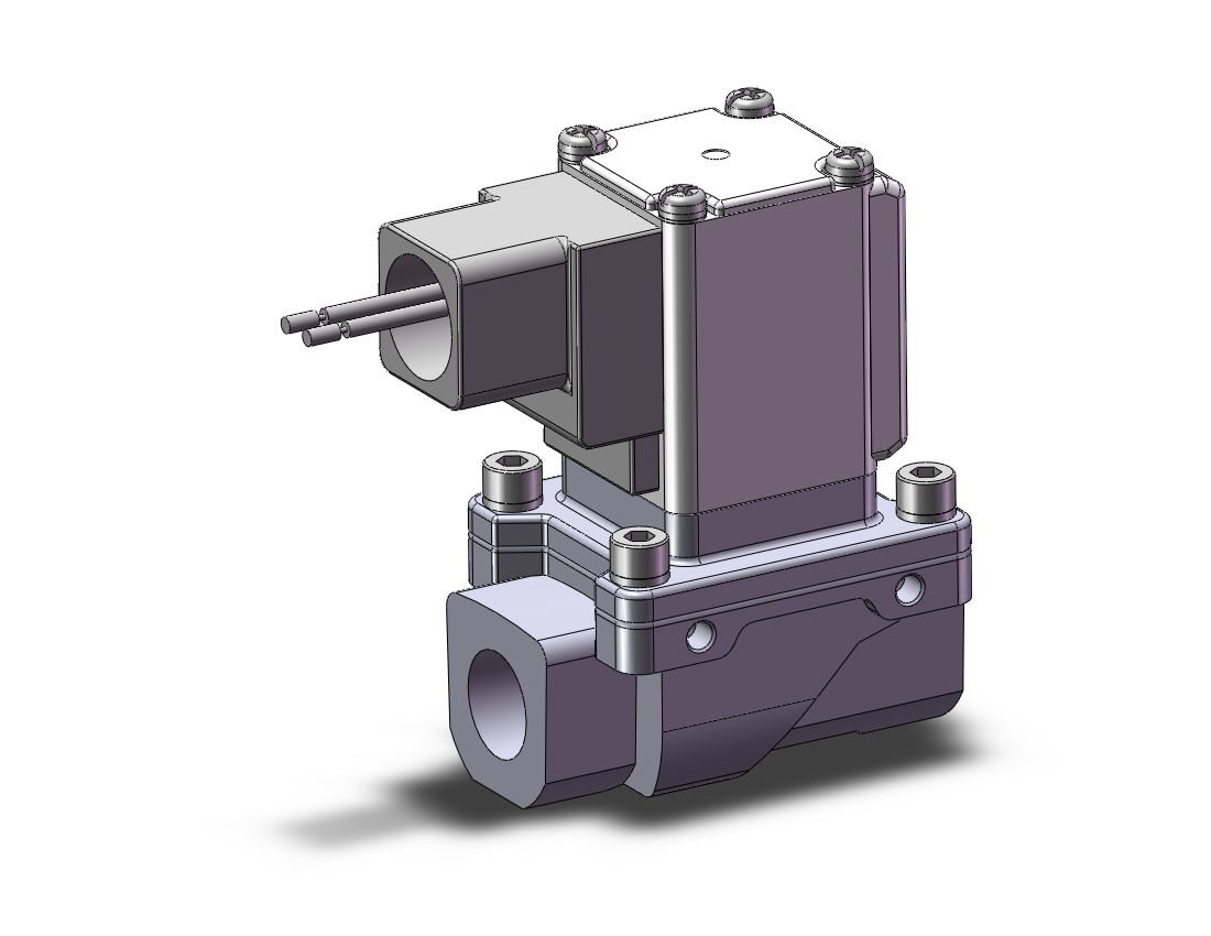 SMC VXZ240GU pilot op 2 port solenoid valve, (n.c.), 2 PORT VALVE