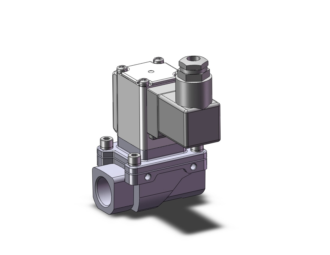 SMC VXZ240GZ2CDXCC pilot op 2 port solenoid valve, (n.c.), 2 PORT VALVE