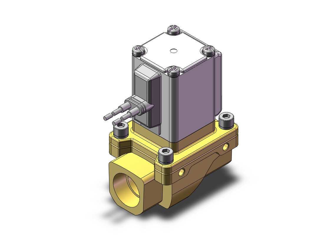 SMC VXZ242FBB pilot op 2 port solenoid valve, (n.c.), 2 PORT VALVE