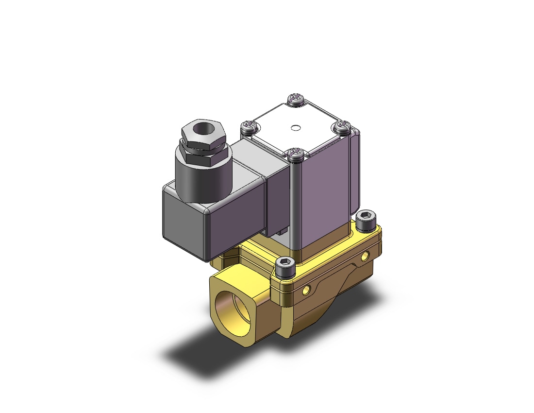 SMC VXZ242FHB pilot op 2 port solenoid valve, (n.c.), 2 PORT VALVE