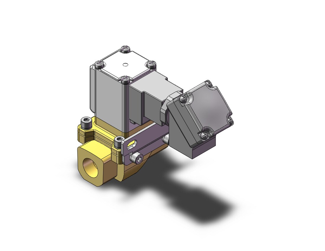 SMC VXZ242FNXBC pilot op 2 port solenoid valve, (n.c.), 2 PO