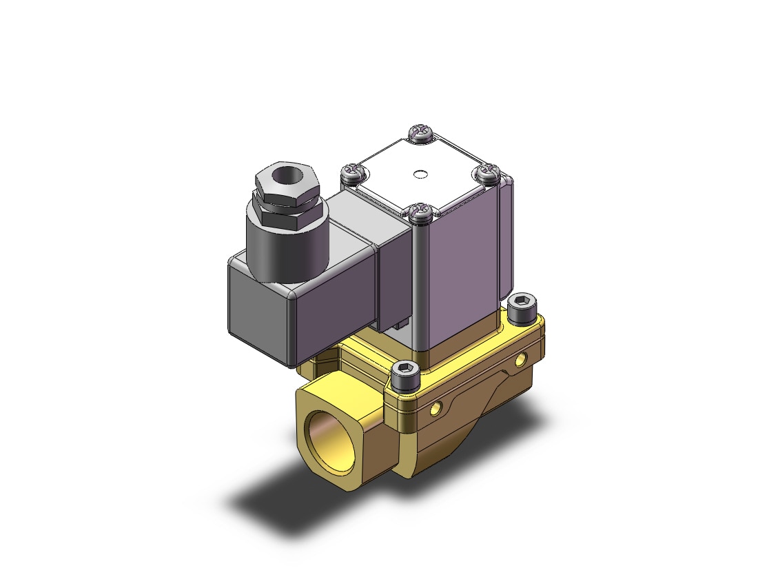 SMC VXZ242FZ1VA pilot op 2 port solenoid valve, (n.c.), 2 PORT VALVE