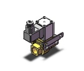 SMC VXZ242FZ2AAXB pilot op 2 port solenoid valve, (n.c.), 2 PORT VALVE