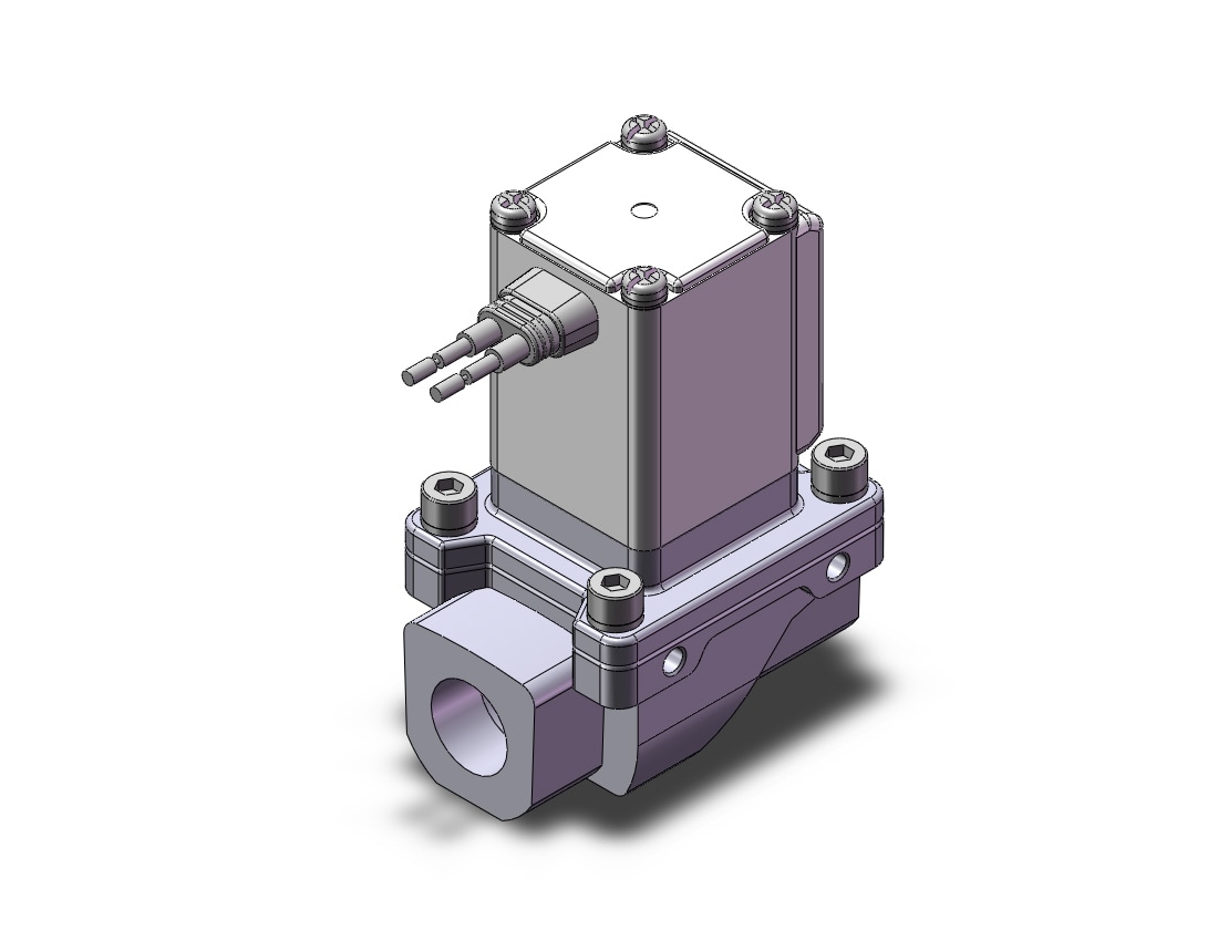 SMC VXZ242GAC pilot op 2 port solenoid valve, (n.c.), 2 PORT VALVE