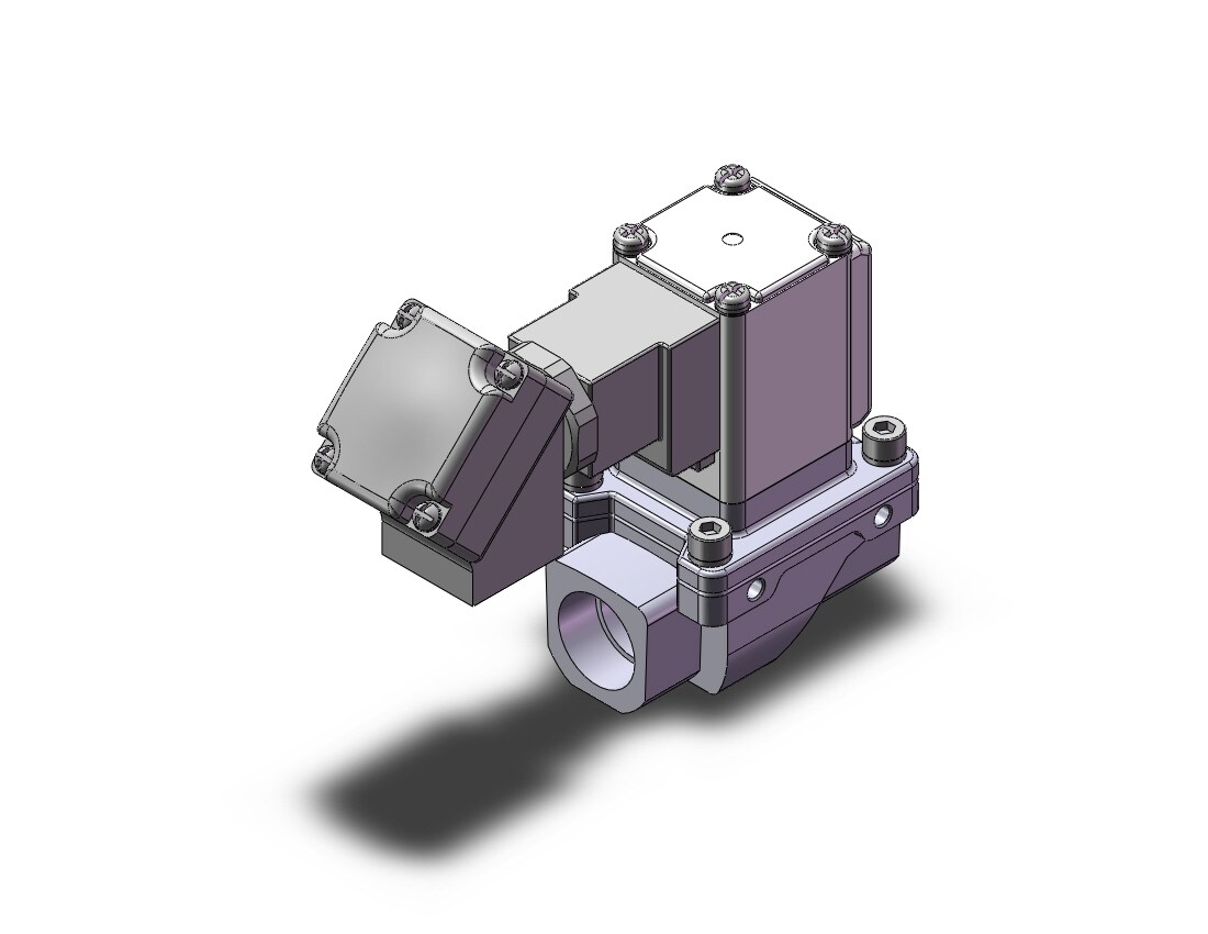 SMC VXZ242GMB valve, water, size 4, VXD/VXZ 2-WAY MEDIA VALVE