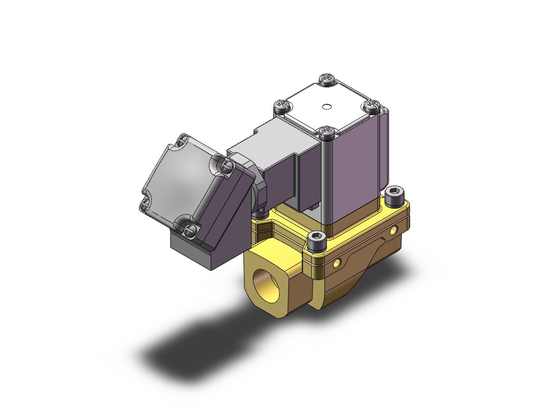 SMC VXZ243FM pilot op 2 port solenoid valve, (n.c.), 2 PORT VALVE