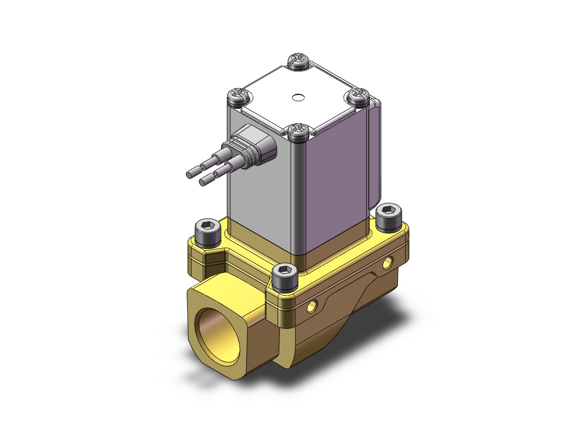 SMC VXZ246FGA pilot op 2 port solenoid valve, (n.c.), 2 PORT VALVE