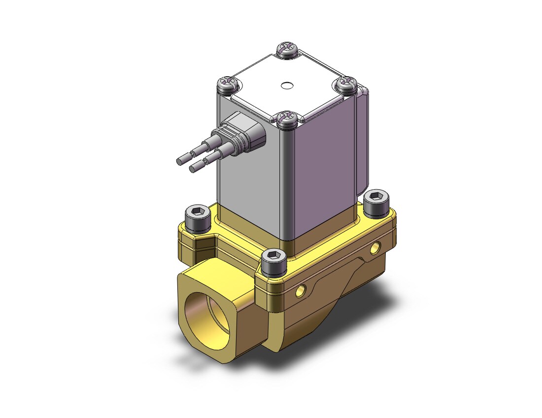 SMC VXZ246FGE pilot op 2 port solenoid valve, (n.c.), 2 PORT VALVE