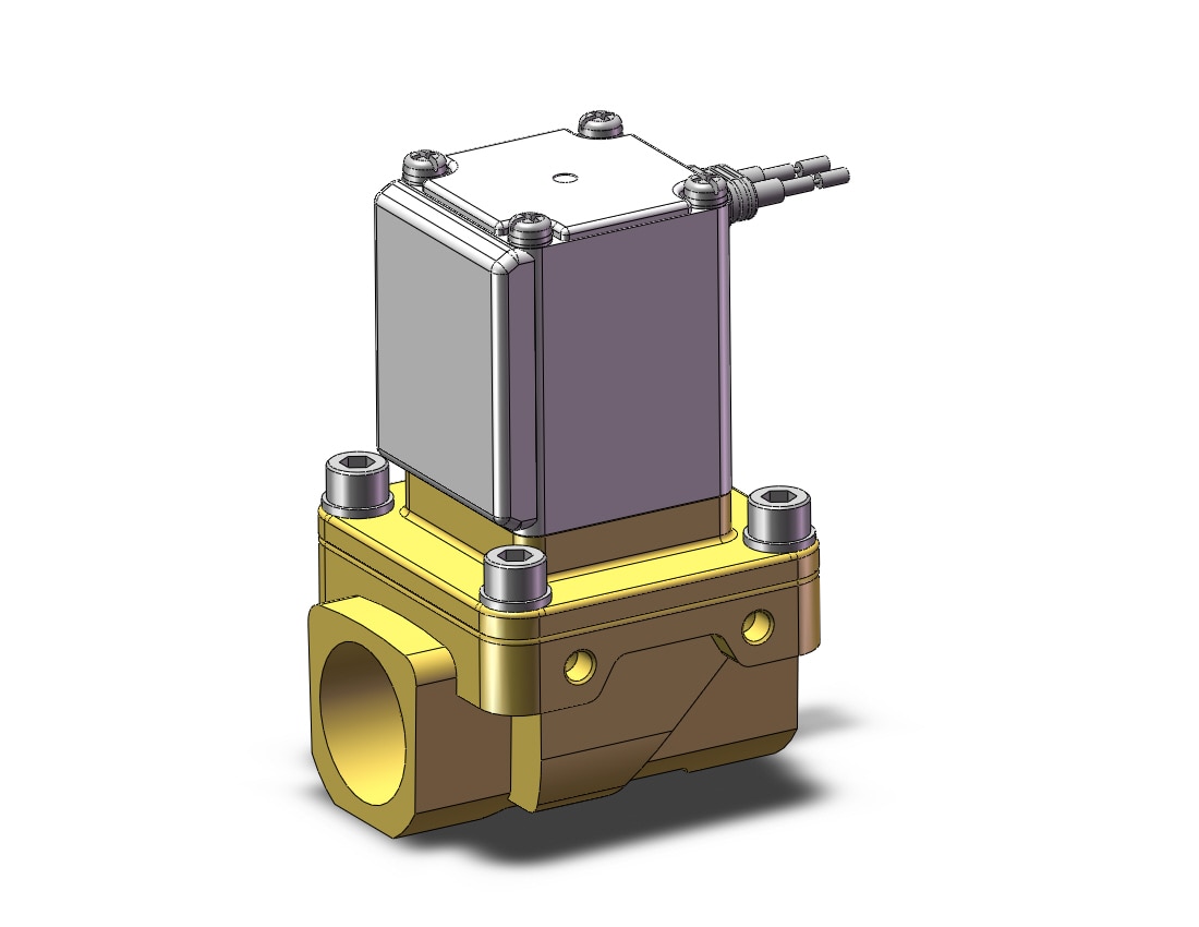 SMC VXZ250HABXCB pilot op 2 port solenoid valve, (n.c.), 2 PORT VALVE