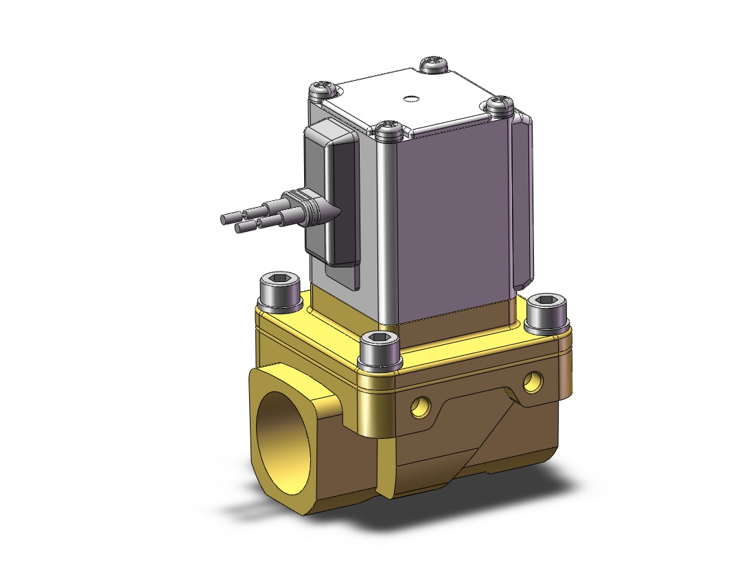 SMC VXZ250HFB pilot op 2 port solenoid valve, (n.c.), 2 PORT VALVE