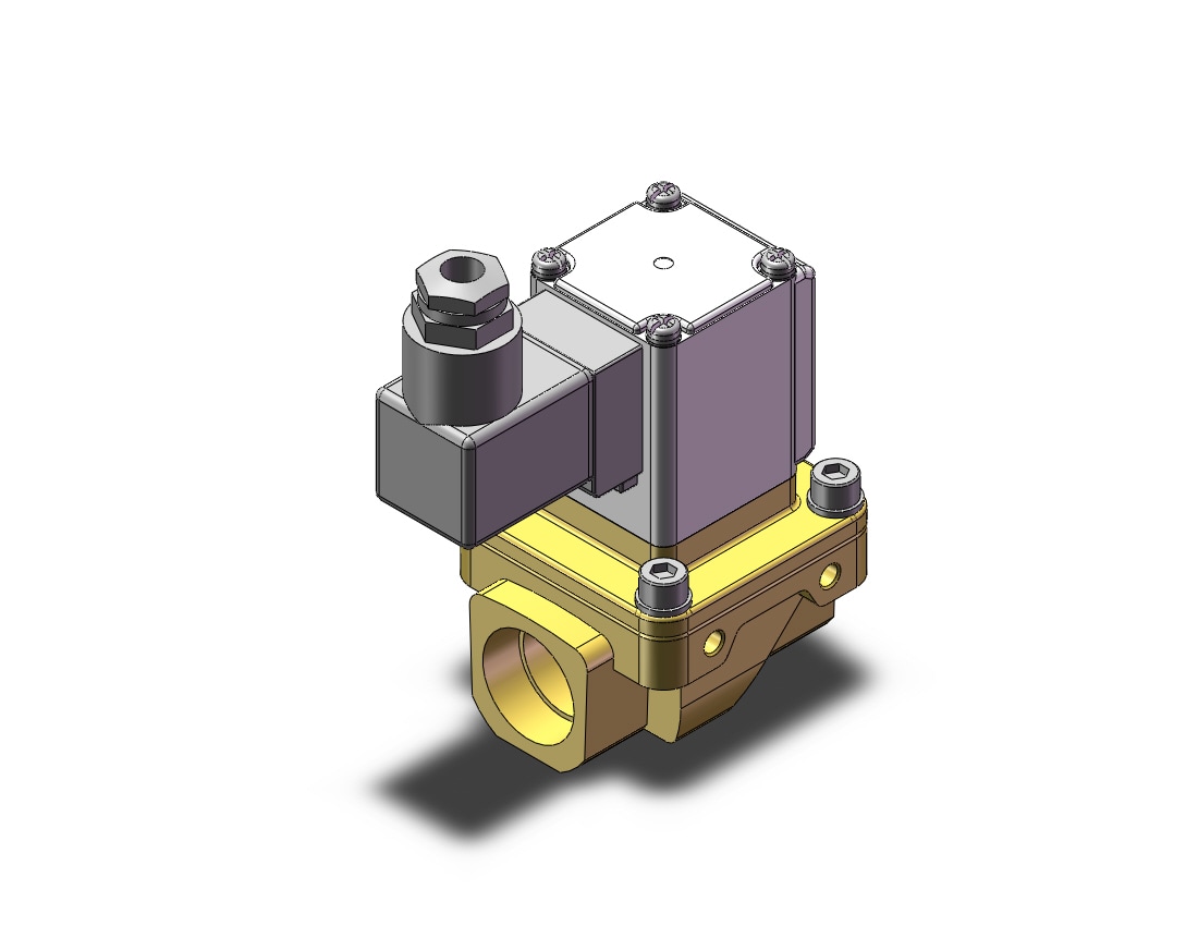 SMC VXZ252HZ2C pilot op 2 port solenoid valve, (n.c.), 2 PORT VALVE