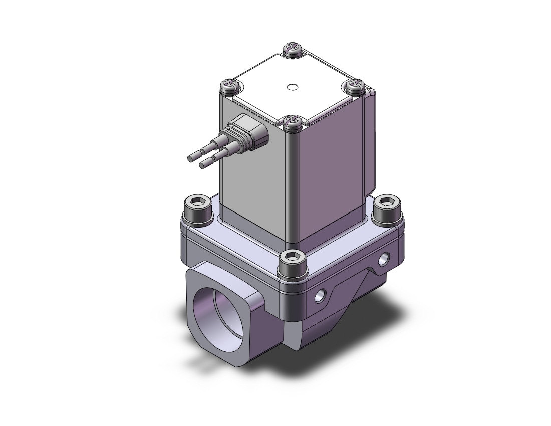 SMC VXZ253JA pilot op 2 port solenoid valve, (n.c.), 2 PORT VALVE