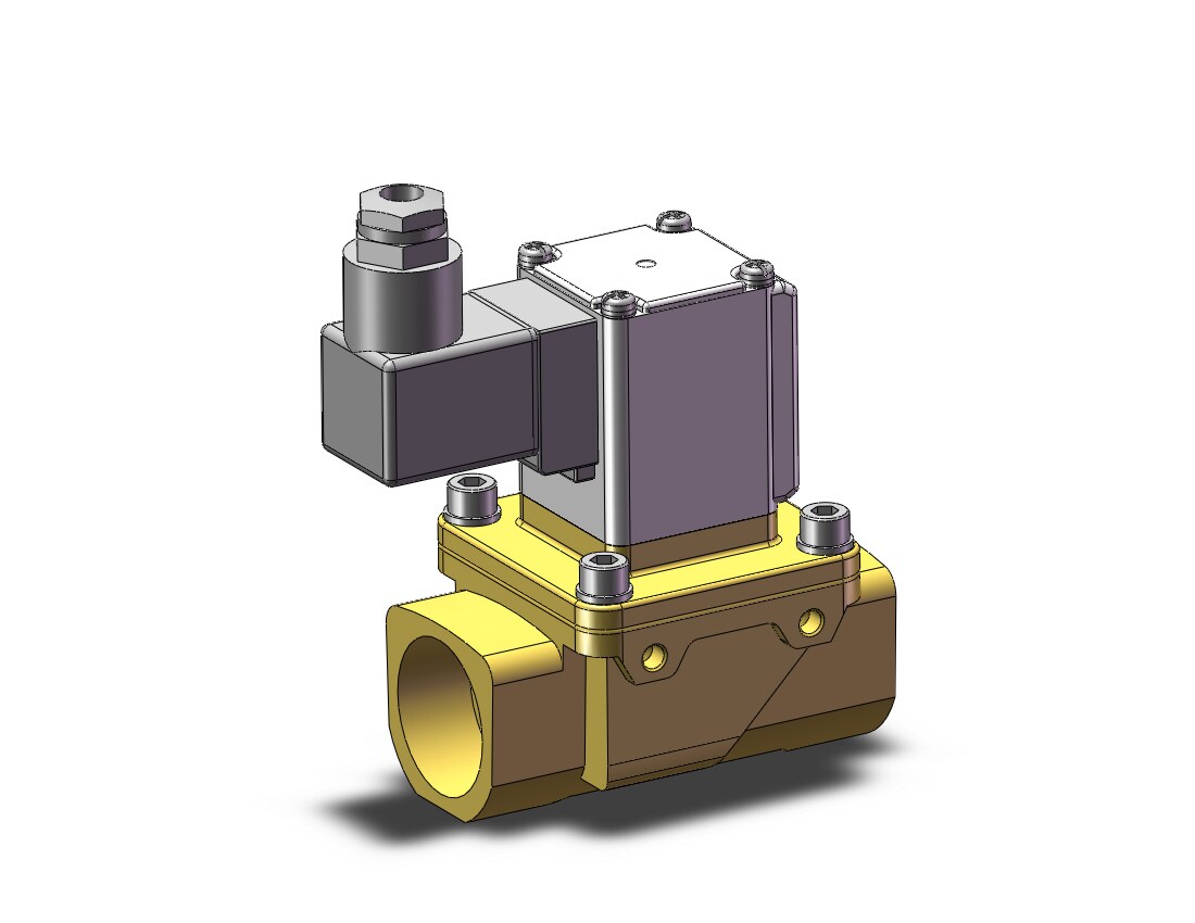 SMC VXZ260KJB valve, water, VXD/VXZ 2-WAY MEDIA VALVE