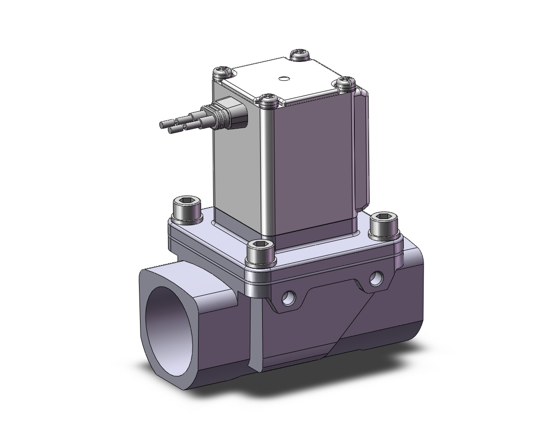 SMC VXZ260LA pilot op 2 port solenoid valve, (n.c.), 2 PORT VALVE