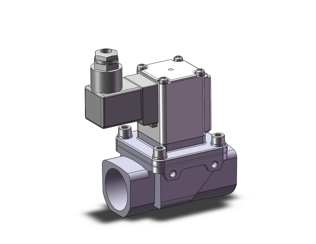 SMC VXZ260LG pilot op 2 port solenoid valve, (n.c.), 2 PORT VALVE