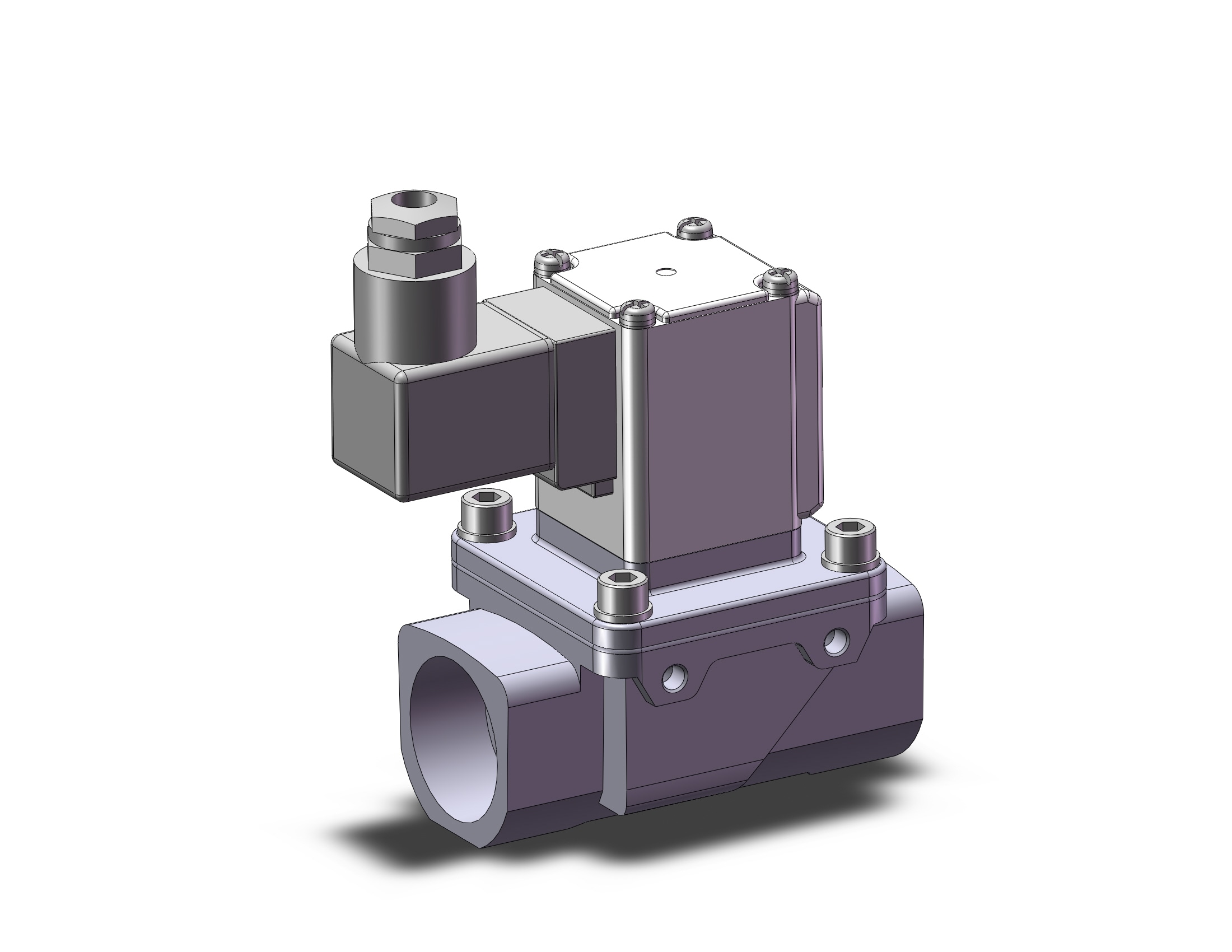 SMC VXZ260LGG pilot op 2 port solenoid valve, (n.c.), 2 PORT VALVE