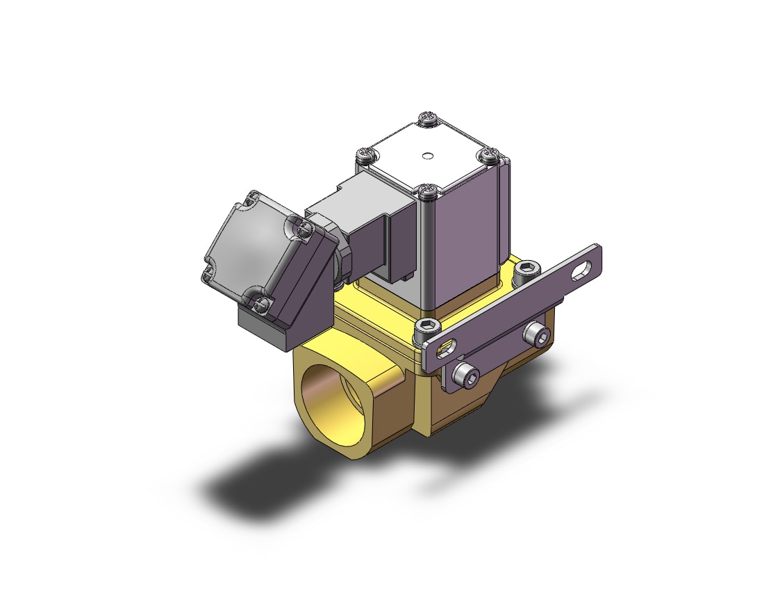 SMC VXZ262KMXB pilot op 2 port solenoid valve, (n.c.), 2 PORT VALVE