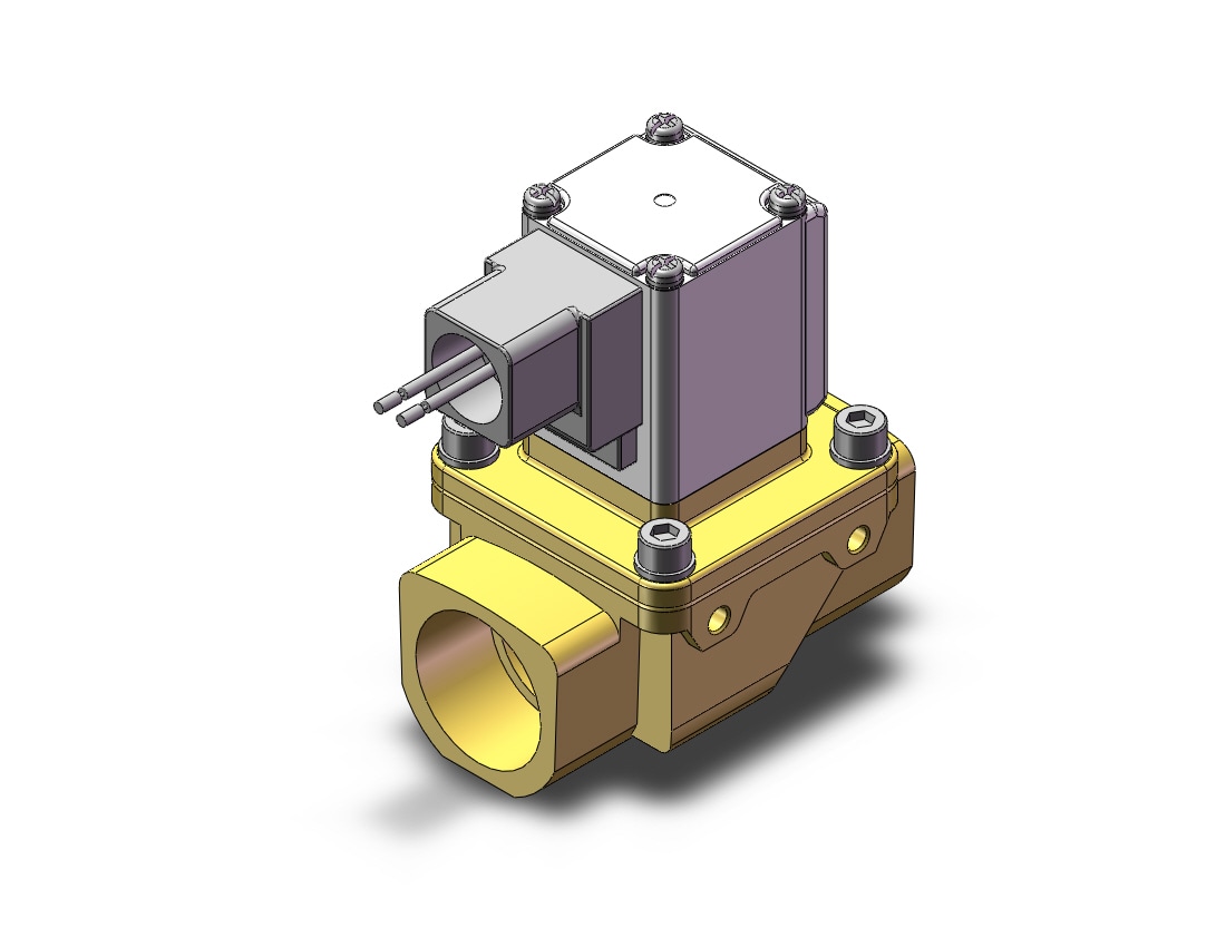 SMC VXZ262KT valve, water, VXD/VXZ 2-WAY MEDIA VALVE