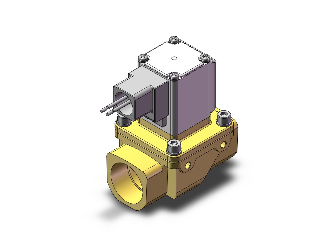 SMC VXZ262KUB valve, water, VXD/VXZ 2-WAY MEDIA VALVE