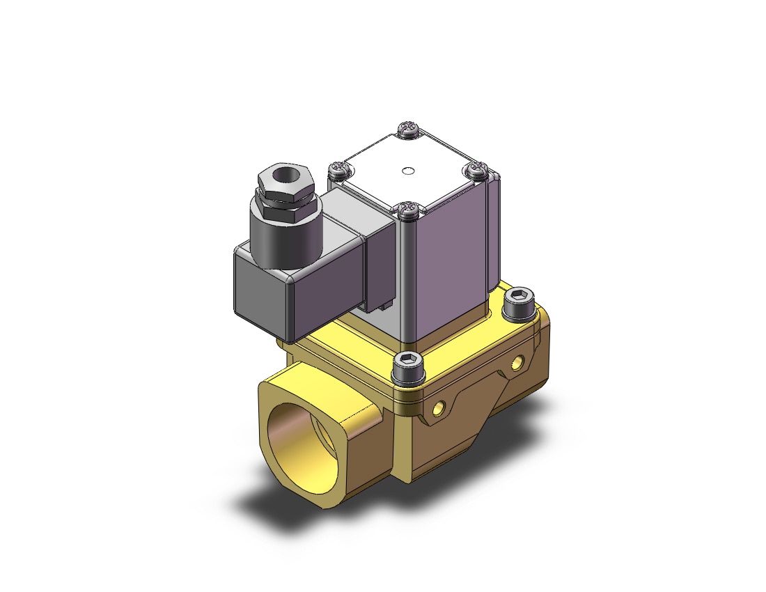 SMC VXZ263KZ2A pilot op 2 port solenoid valve, (n.c.), 2 PORT VALVE