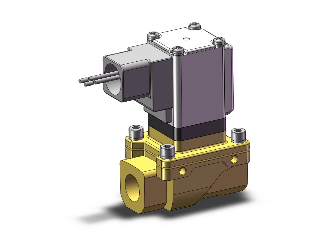 SMC VXZ2B0FU pilot op 2 port solenoid valve, (n.o.), 2 PORT VALVE