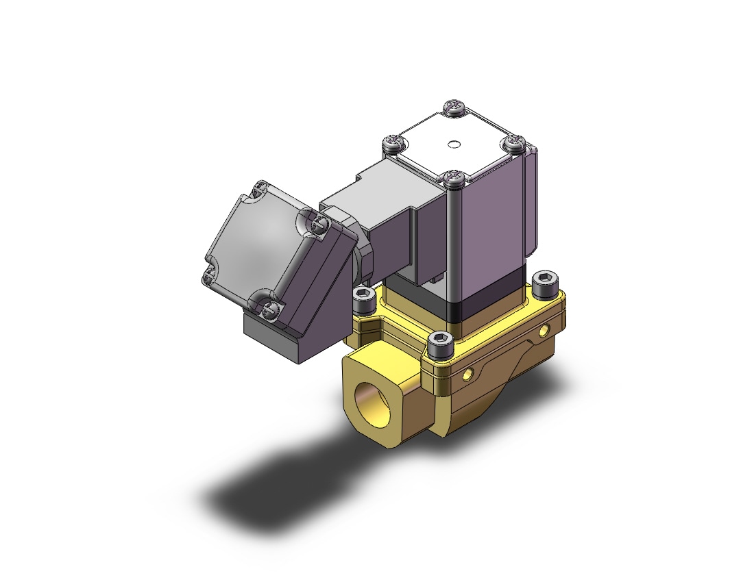 SMC VXZ2B2FM valve, water, VXD/VXZ 2-WAY MEDIA VALVE