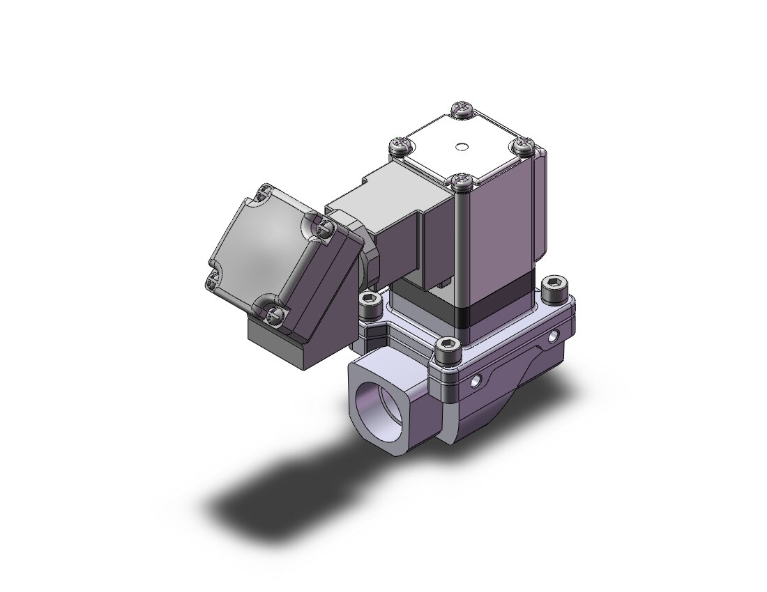 SMC VXZ2B3GPE pilot op 2 port solenoid valve, (n.o.), 2 PORT