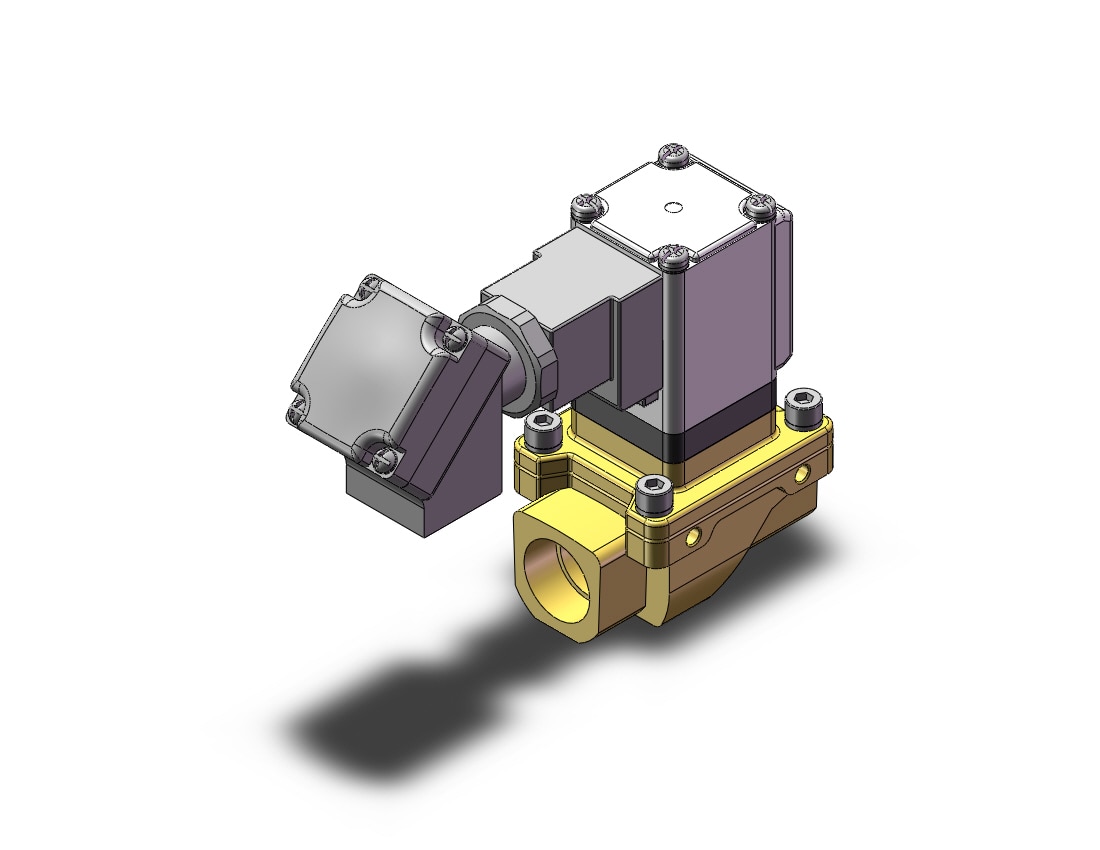 SMC VXZ2B6FZ1WB pilot op 2 port solenoid valve, (n.o.), 2 PORT VALVE