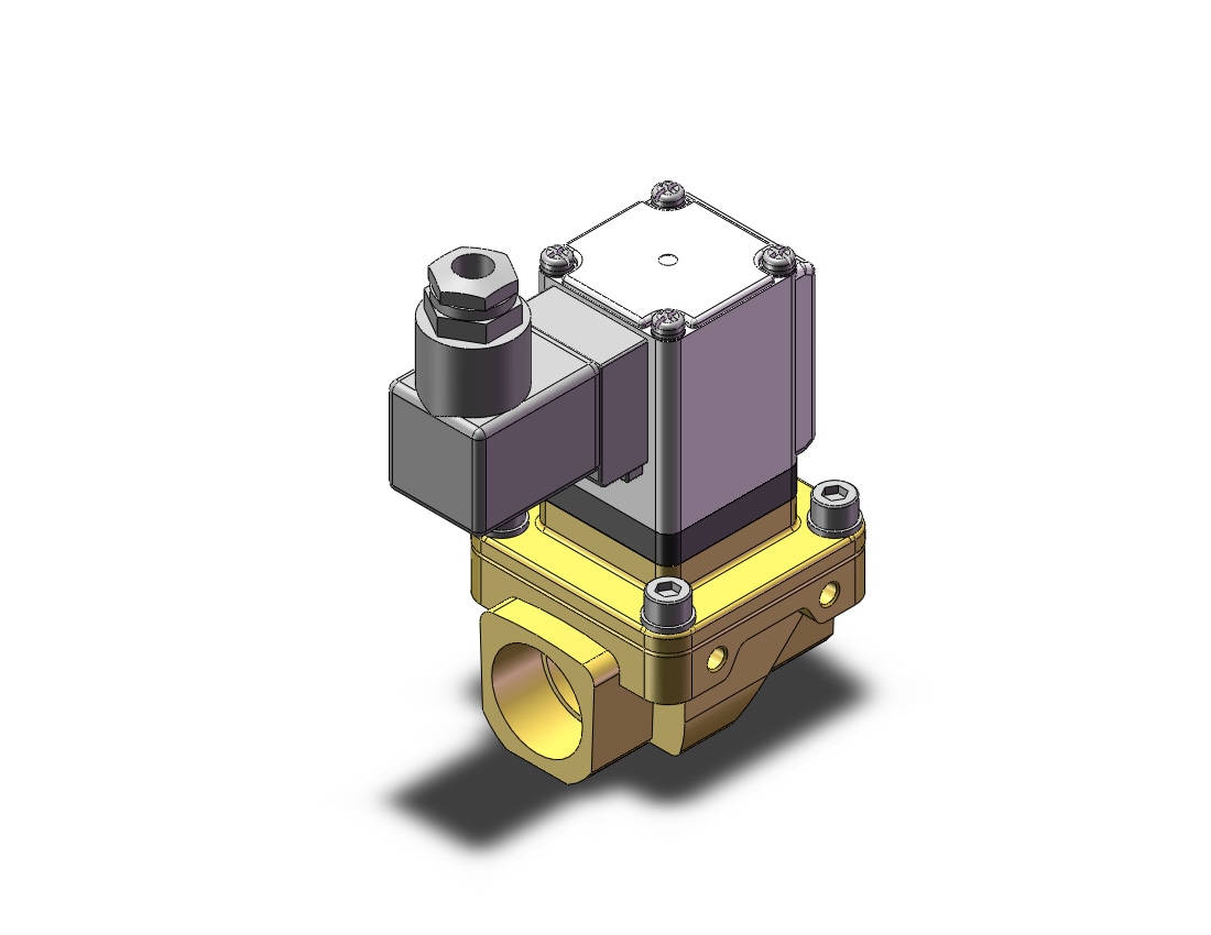 SMC VXZ2C3HGB pilot op 2 port solenoid valve, (n.o.), 2 PORT VALVE