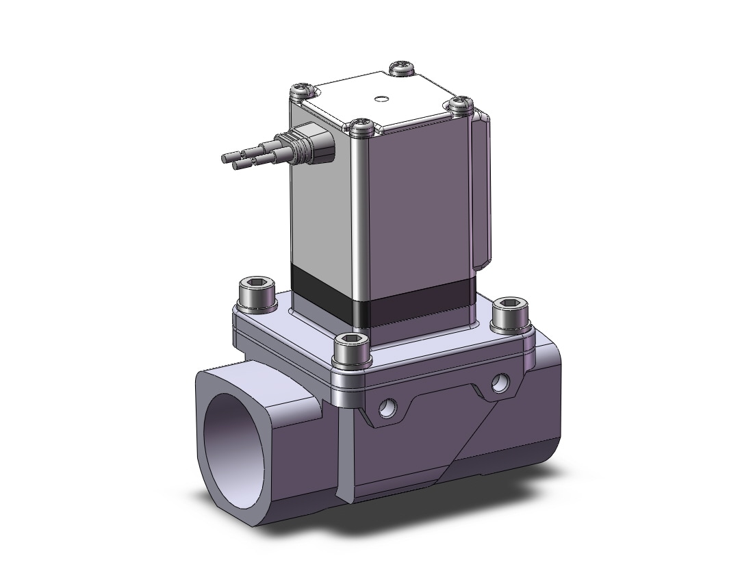 SMC VXZ2D0LA pilot op 2 port solenoid valve, (n.o.), 2 PORT VALVE