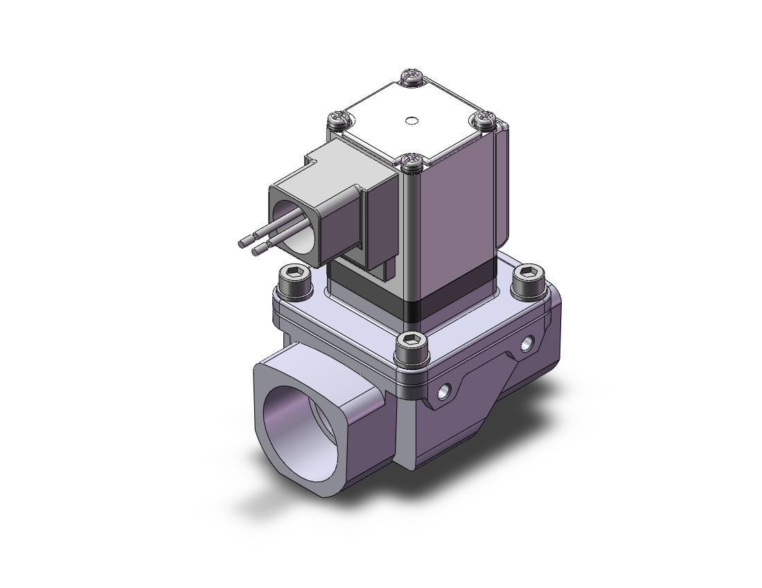 SMC VXZ2D2LU pilot op 2 port solenoid valve, (n.o.), 2 PORT VALVE