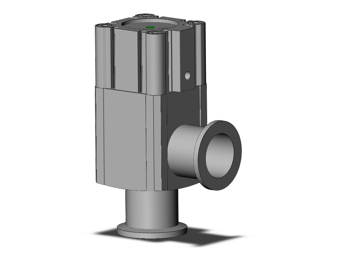 SMC XLA-25-2M9NA aluminum, high vacuum angle valve, HIGH VACUUM VALVE