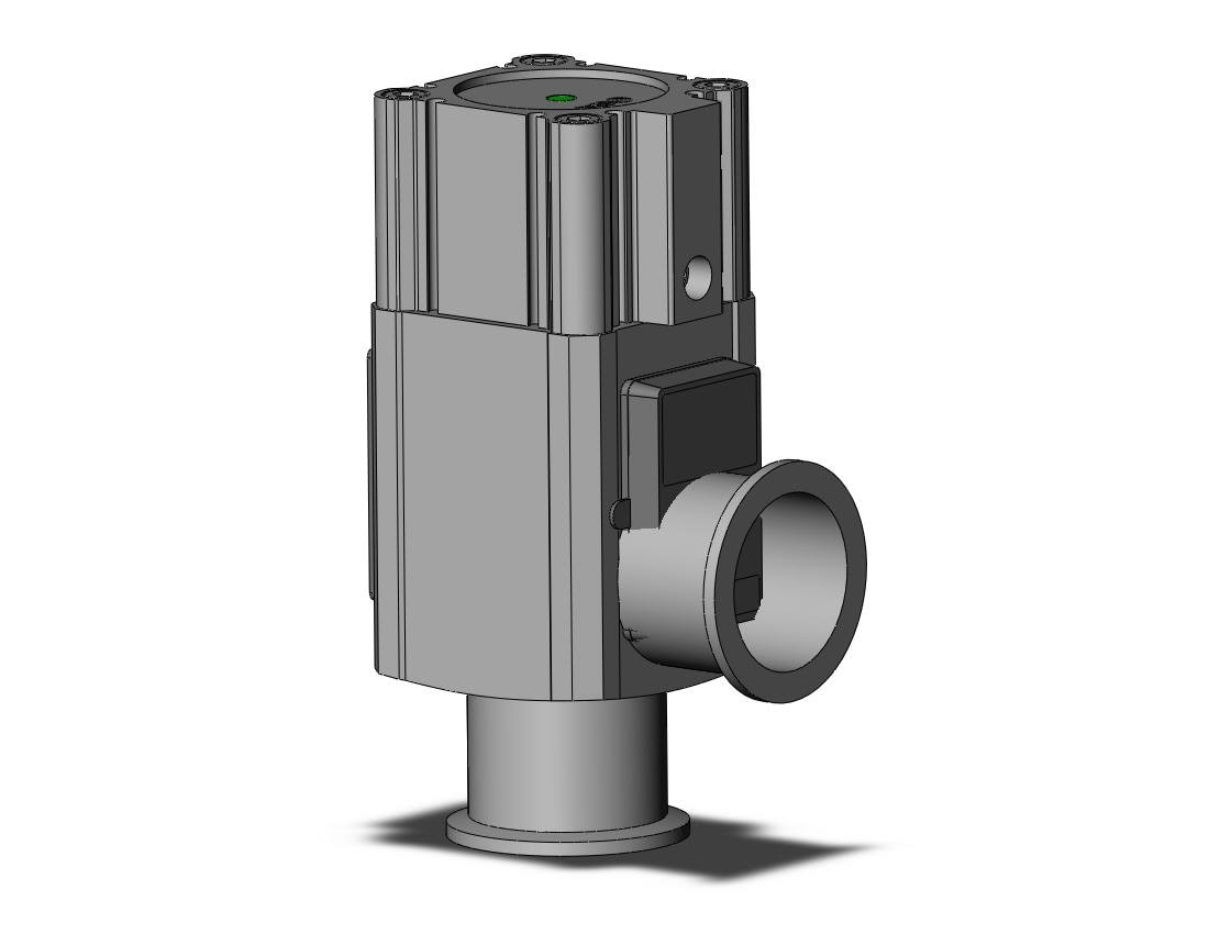 SMC XLA-40AH5-2 aluminum, high vacuum angle valve, HIGH VACUUM VALVE