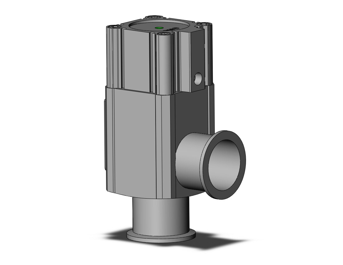 SMC XLA-40H4-2 aluminum, high vacuum angle valve, HIGH VACUUM VALVE