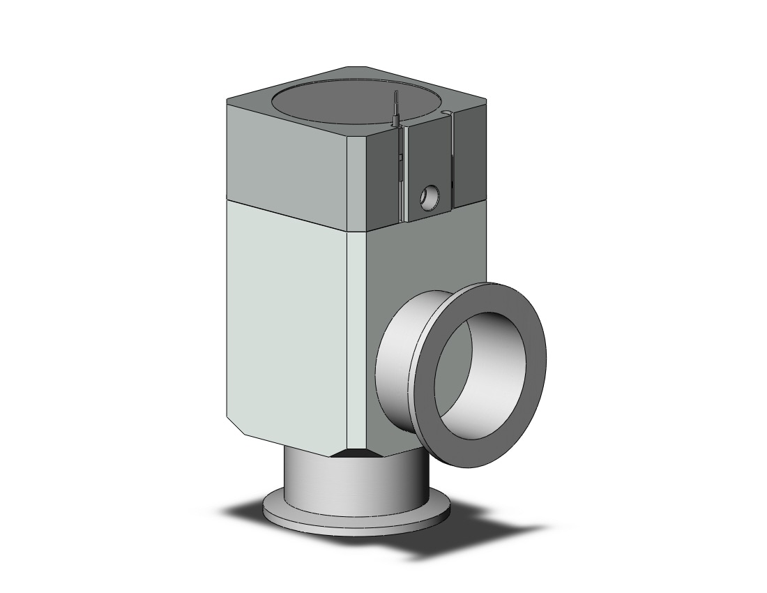 SMC XLA-50-2M9BLA-XAN1A aluminum, high vacuum angle valve, HIGH VACUUM VALVE