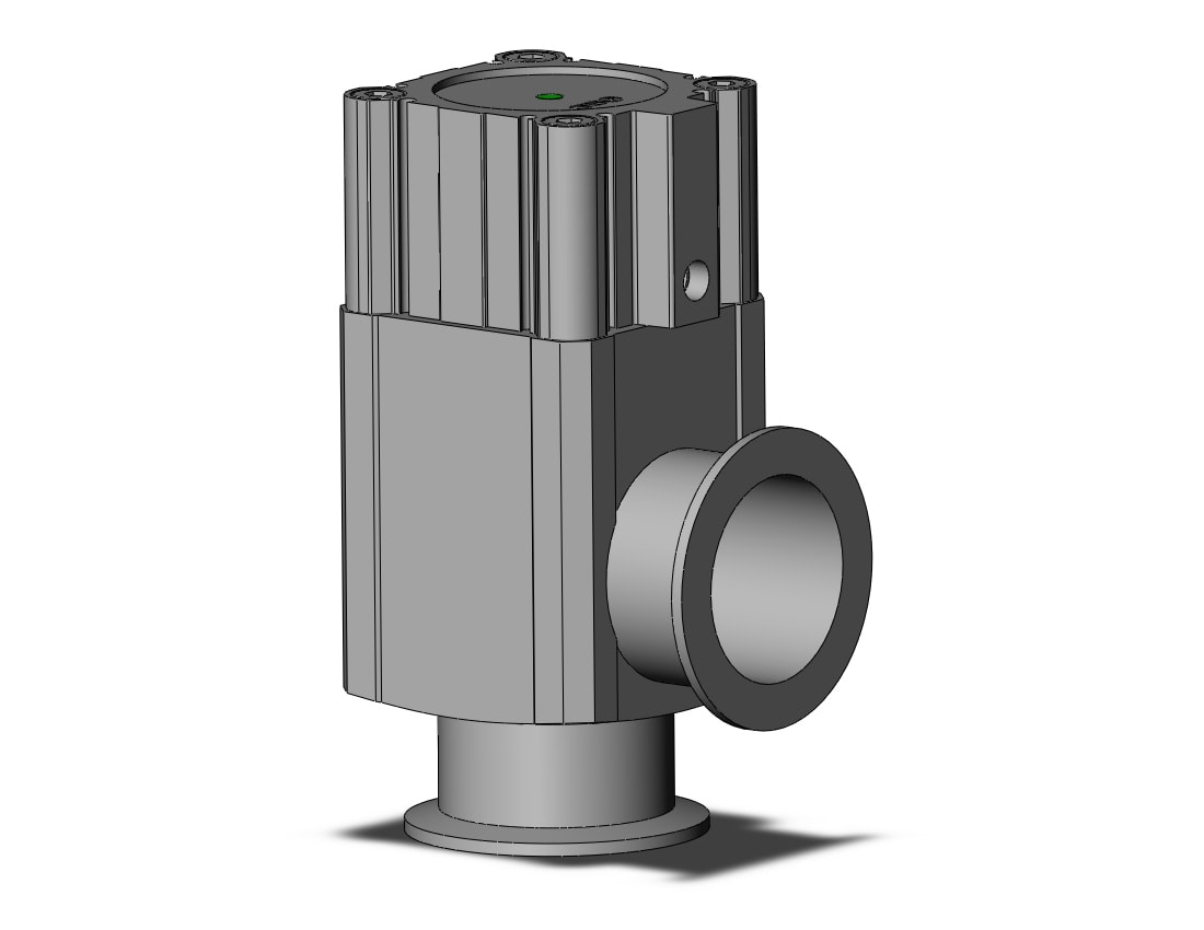 SMC XLA-50A-2 aluminum, high vacuum angle valve, HIGH VACUUM VALVE