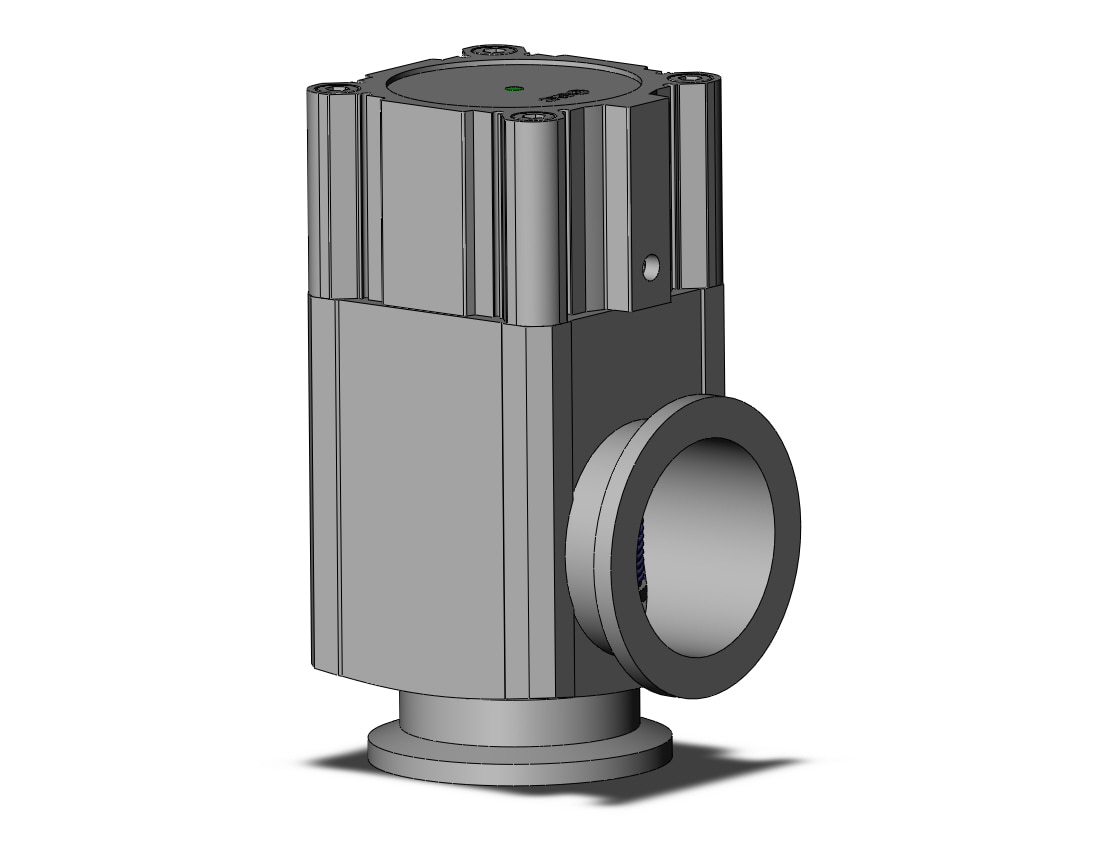 SMC XLA-80-2M9NC aluminum, high vacuum angle valve, HIGH VACUUM VALVE