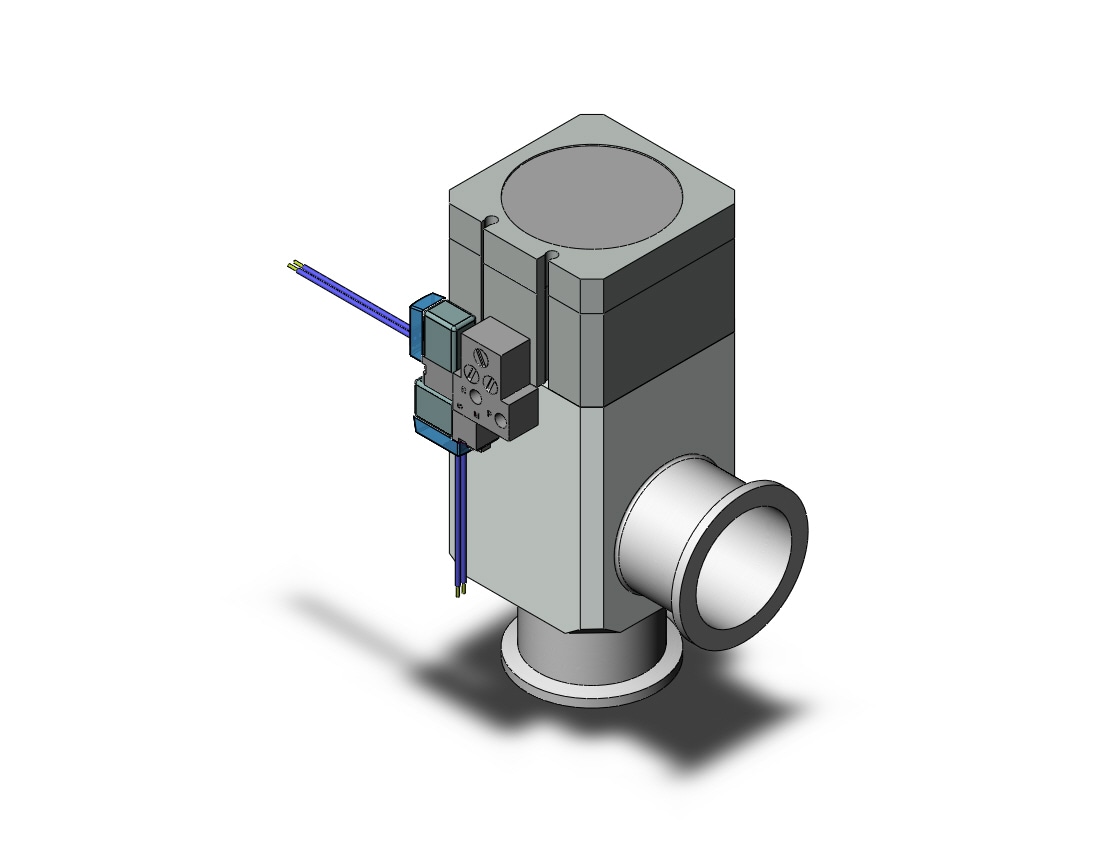 SMC XLDV-40K-5LZ aluminum, high vacuum angle valve, HIGH VACUUM VALVE