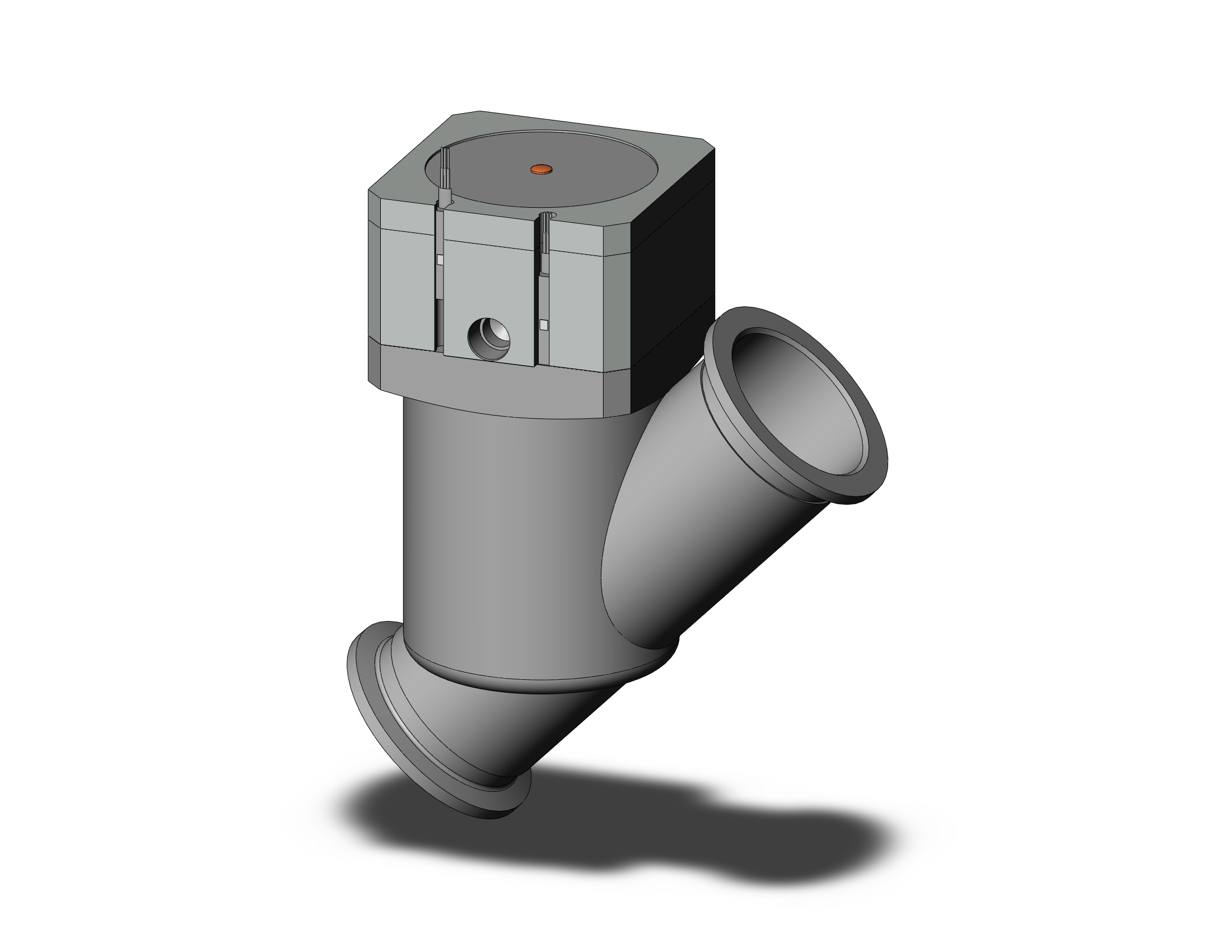 SMC XYA-40F-M9PLA s.s. high vacuum in-line valve, HIGH VACUUM VALVE