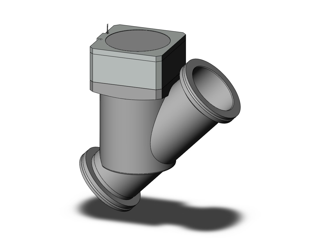 SMC XYA-63D-M9NA s.s. high vacuum in-line valve, HIGH VACUUM VALVE