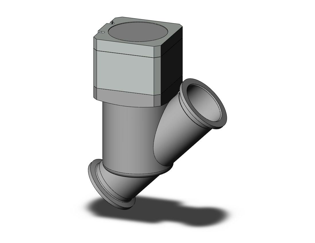 SMC XYD-40-M9NA s.s. high vacuum in-line valve, HIGH VACUUM VALVE