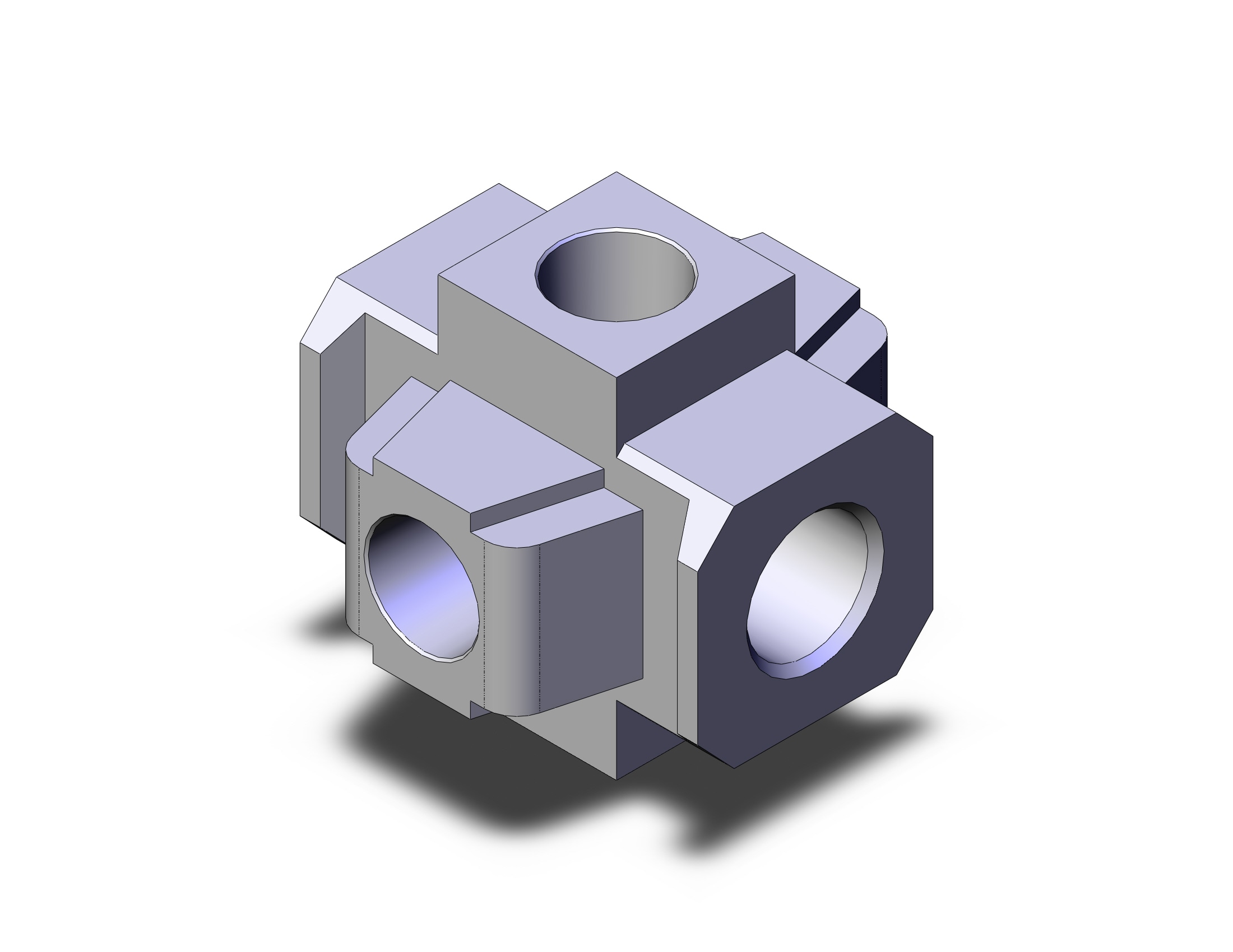 SMC Y34-N02-A cross spacer, AC FRL COMBO