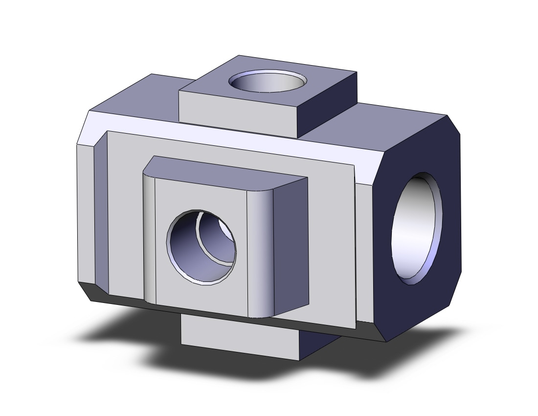 SMC Y44-02-A cross spacer, AC FRL COMBO