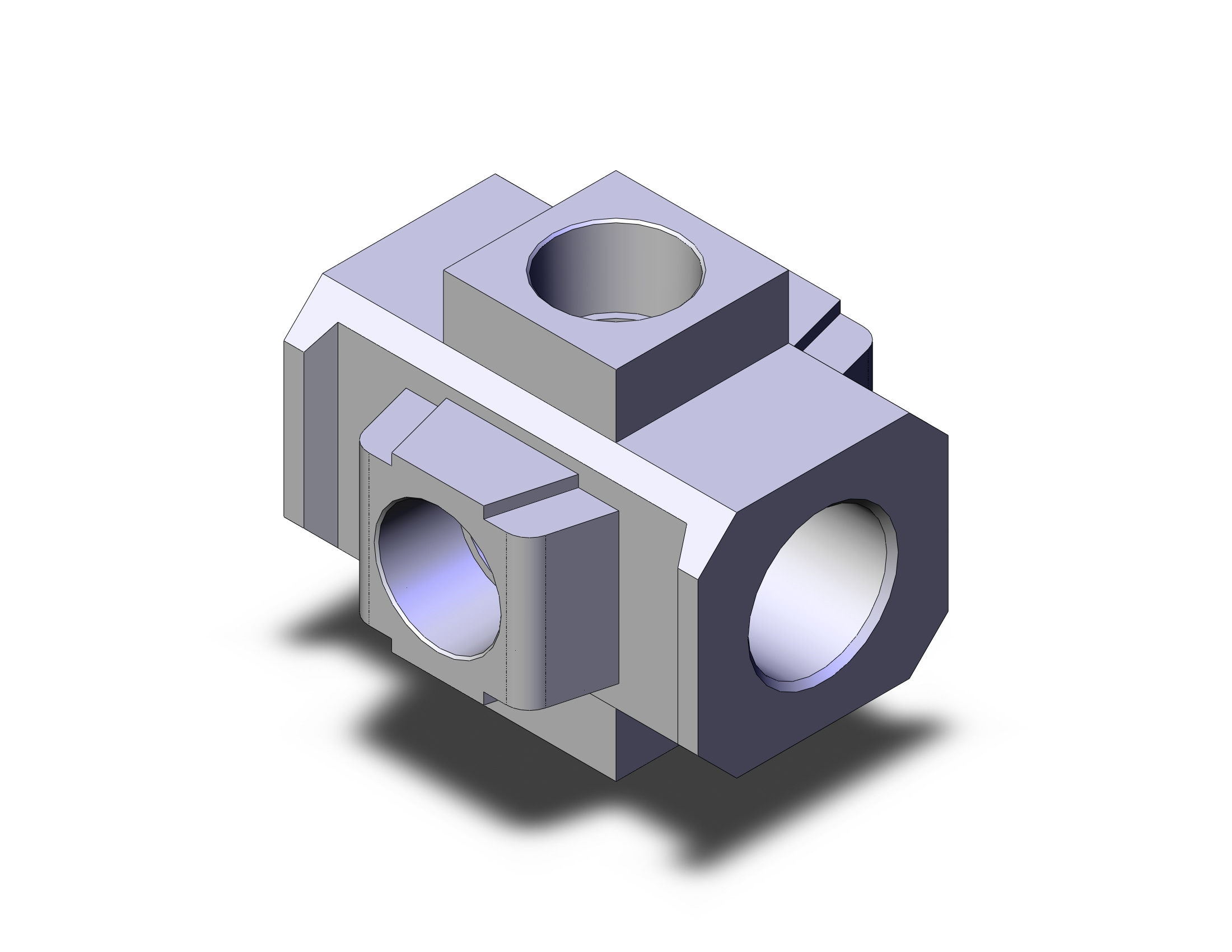 SMC Y54-N04-A cross spacer, AC FRL COMBO