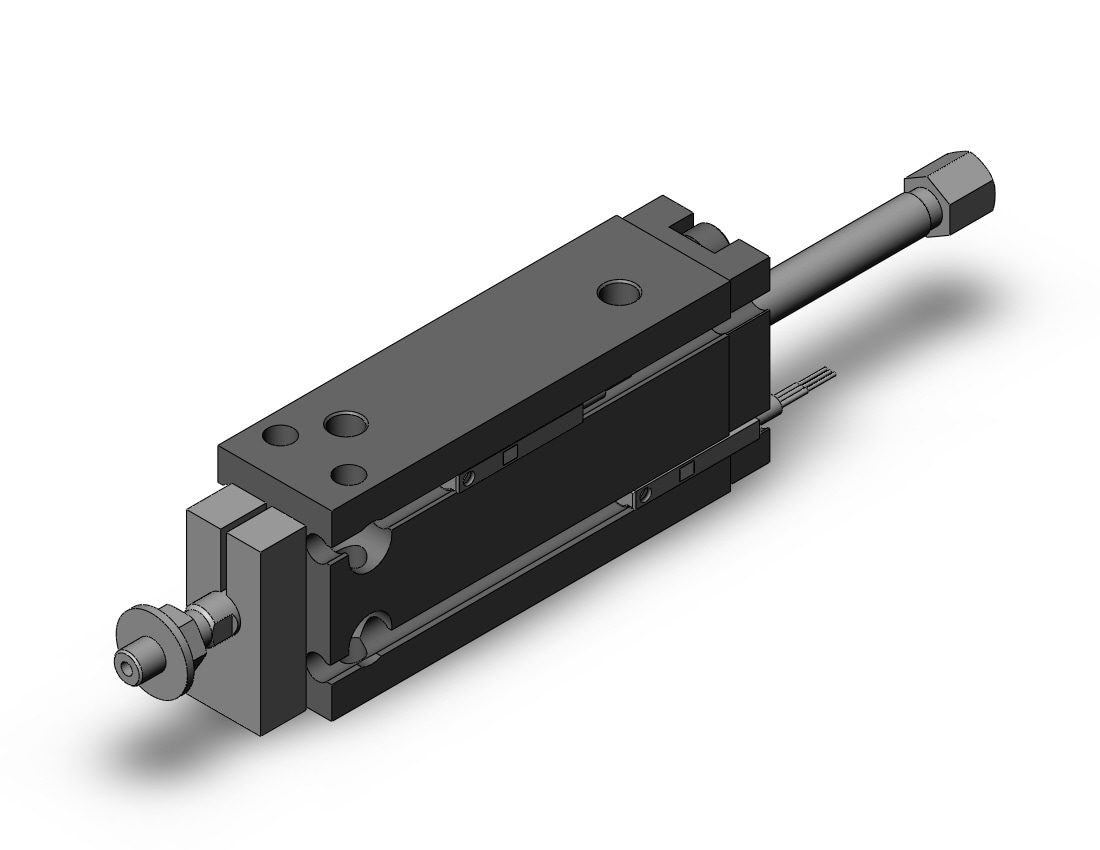 SMC ZCDUKQ16-30D-M9PL cyl, free mt, w/vacuum, ZCU COMPACT CYLINDER