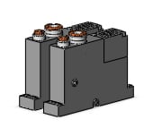 SMC ZZQ101-BSC zq manifold, ZQ VACUUM EJECTOR