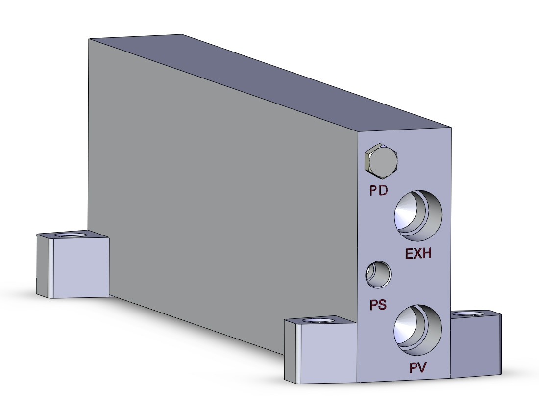 SMC ZZX106-TB vacuum manifold, 6 stn, ZZX1 MANIFOLD UNIT***