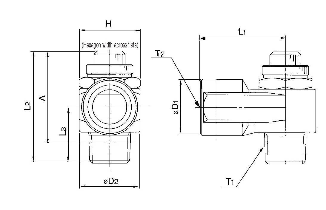 SMC AS1200-M5 speed ctrl, m5 thread, spl, AS FLOW CONTROL***