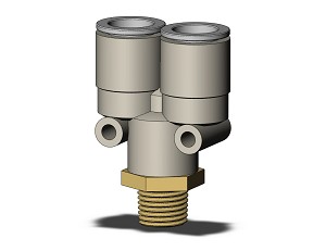 SMC KQ2U12-02AS fitting, branch y, KQ2 FITTING (sold in pack